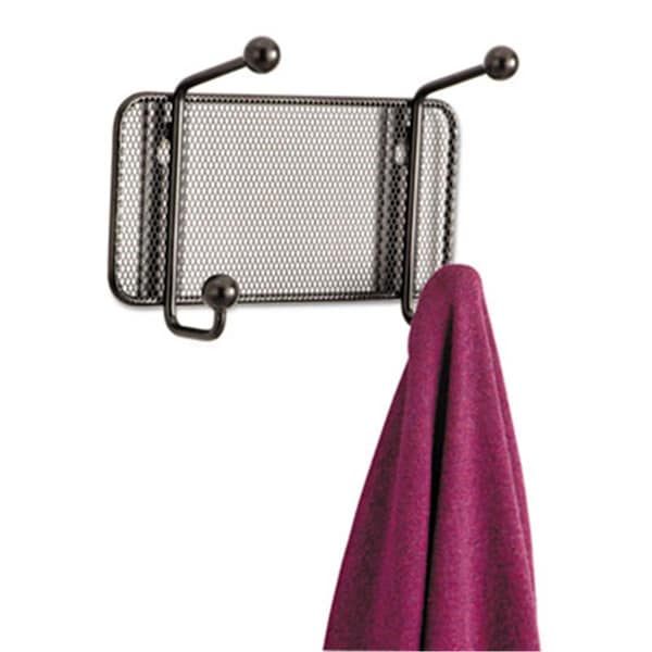 Work-Of-Art Onyx Mesh Wall Racks 2 Hook Steel WO183910 - main